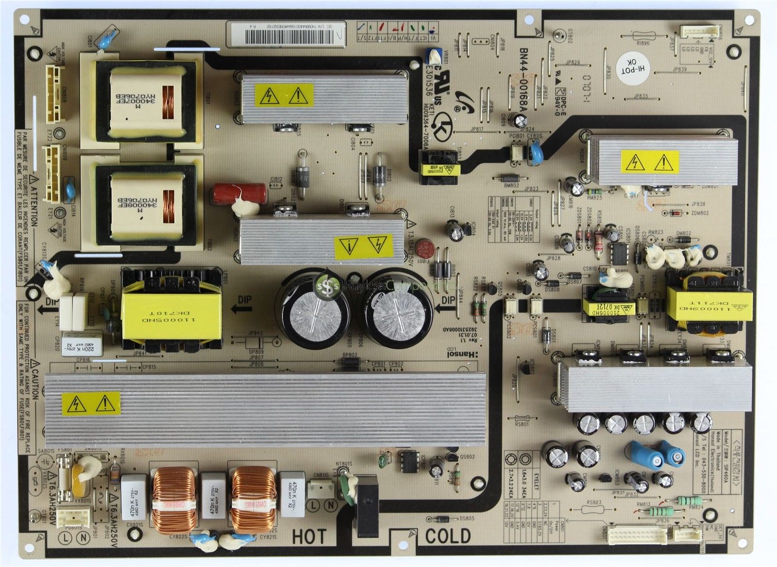 Samsung BN44-00168A Power Supply Board LNT4642HX/XAA LNT4661FX/X - Click Image to Close